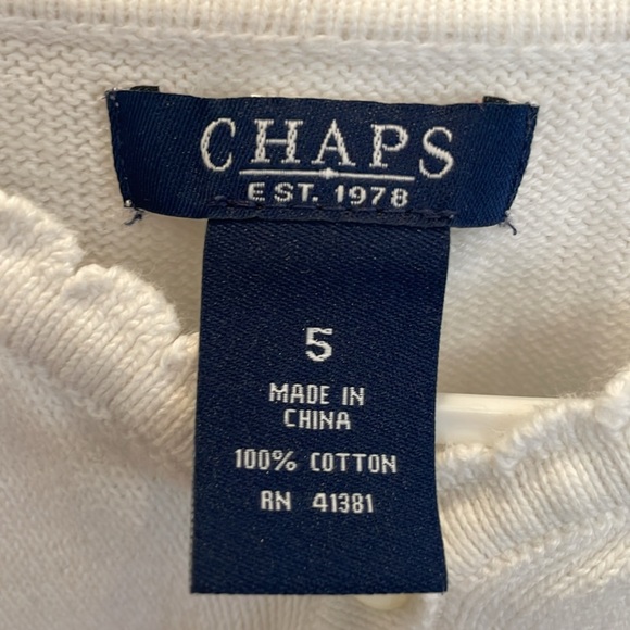Chaps White Shrug - Picture 2 of 4